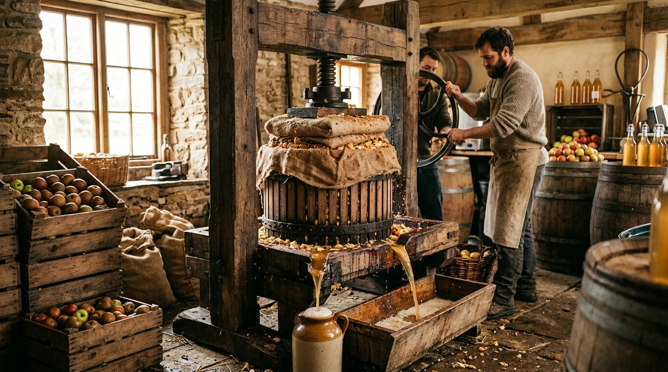 Pressoir à cidre traditionnel