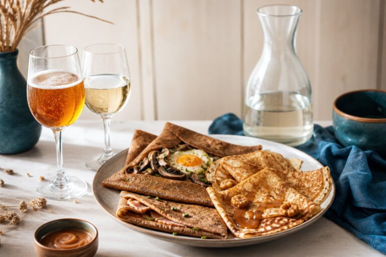 Cidre ou vin : quels accords avec galettes et crêpes ?