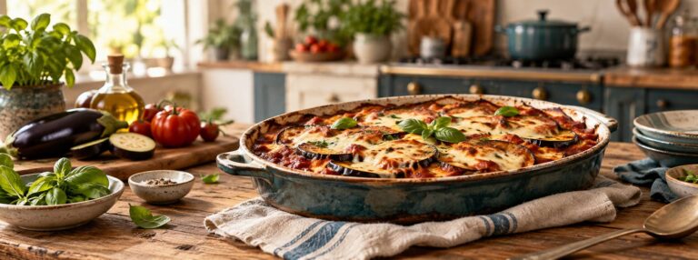 Délice gratiné aux aubergines fondantes