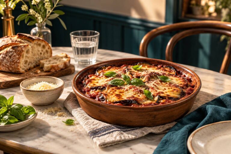 Aubergines rôties à l&rsquo;italienne : la recette authentique de la parmigiana au four
