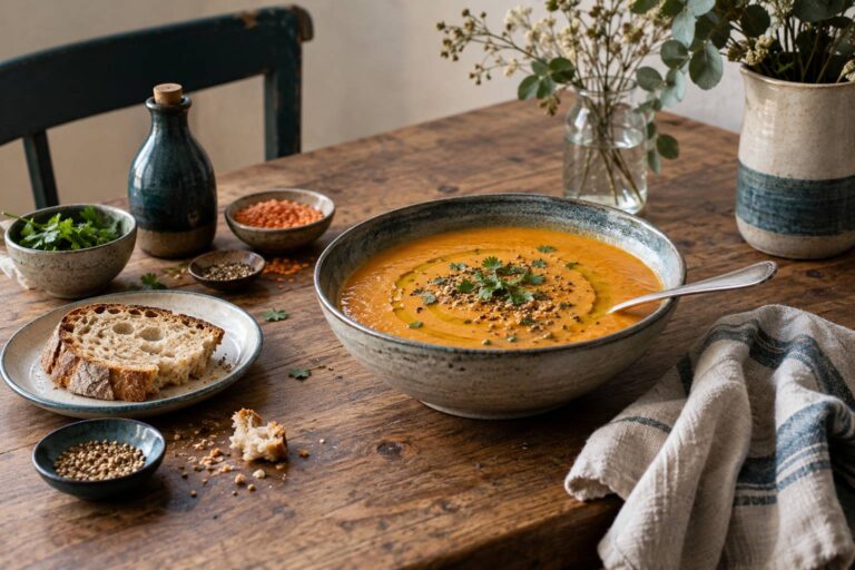 Délice réconfortant : la soupe onctueuse aux lentilles corail