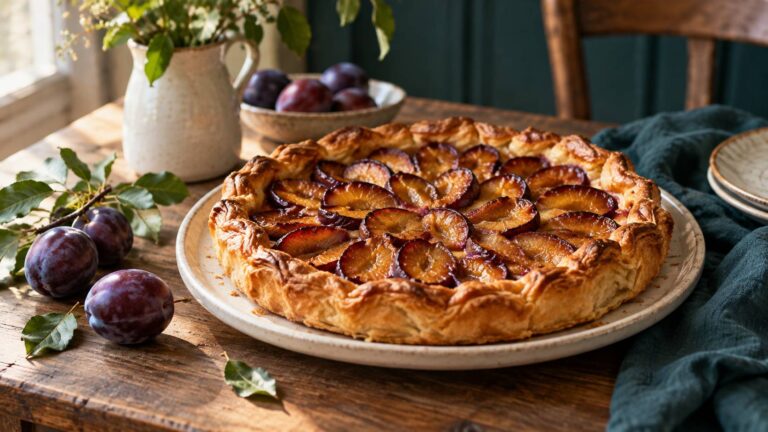 Délice d&rsquo;Alsace : la tarte aux prunes traditionnelle revisitée