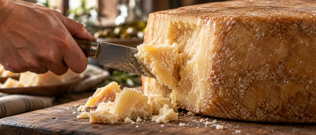 Illustration de détail sur le sujet : Grana Padano : Le trésor fromager emblématique de l’Italie
