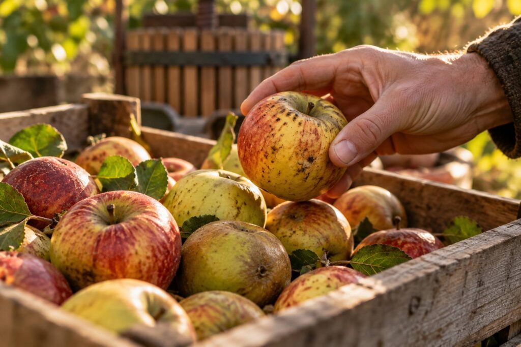 Illustration de détail sur le sujet : Pommes à cidre bretonnes : les variétés qui comptent