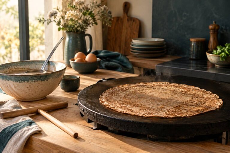 Tourner une galette au rozell : le geste expliqué pas à pas